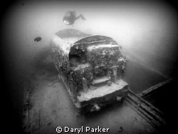 train on the thistlegorm with diver by Daryl Parker 